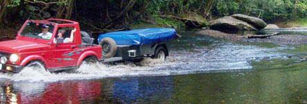 camper trailer river water